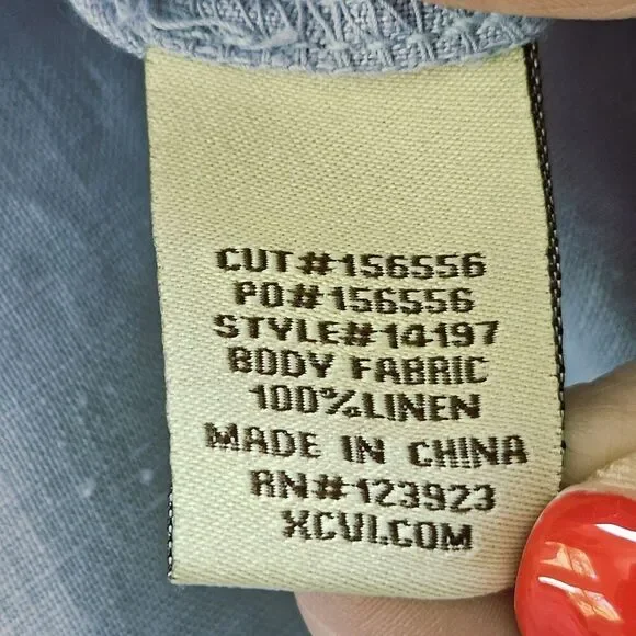 XCVI  Womens S Pastel Purple Lilac Linen Tunic Blouse Lagenlook Minimalistic - Picture 4 of 6